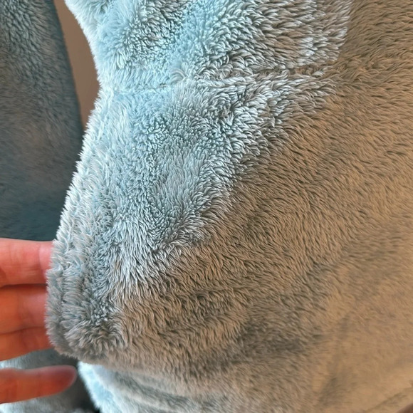 The. North Face Ladies Osito Quarter Zip, Medium, Aqua Blue/Green, EUC - Picture 9 of 9